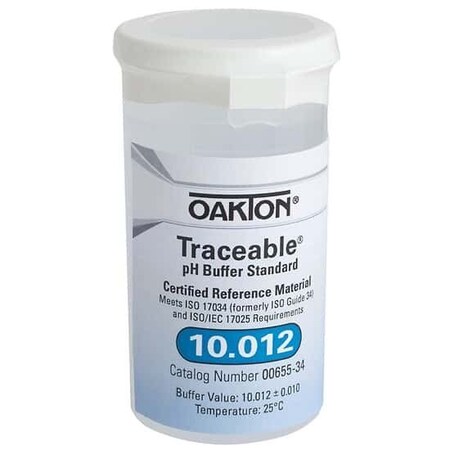 Oakton Oakton Traceable One-Shot Single-Use Ph Buffer Solution, Ph 10.012, 6-Pack 00655-34